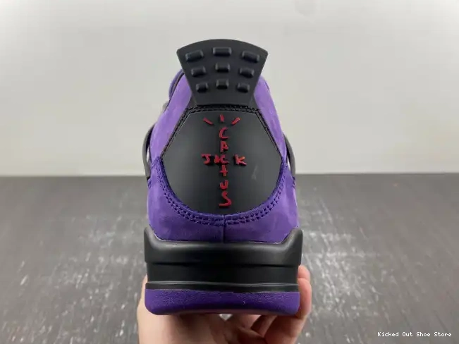 Kick Theory x Suede Scott Jordan 4 Purple Air Travis 0623